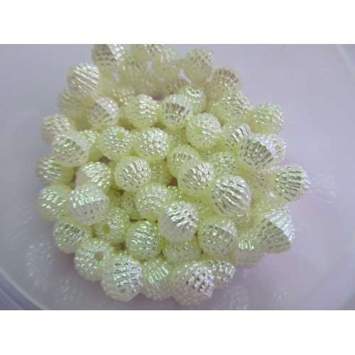 ACRYLIC TEXTURED PEARL - 8MM - 50PC