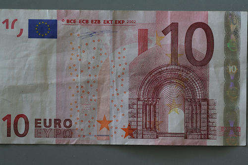 10 Euro note (circulated)