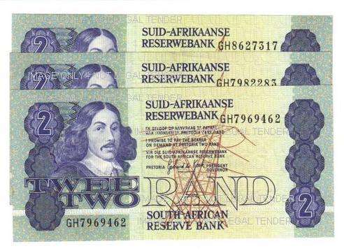 Gerhard de Kock Two Rand Jan van Riebeeck Notes (UNC)