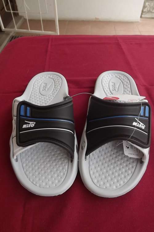 Pair of KITO sandals in size 8.The best from Thailand.Grey and black colour.Soft and comfortable