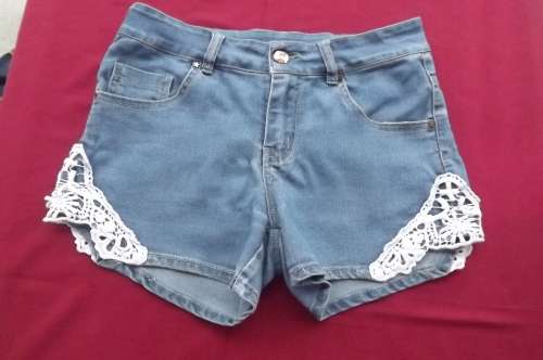 Sexy stretch denim shorts for 13 to 14 year old girl.(Size 30/6)By WOOLWORTHS.