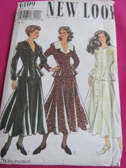 New Look sewing pattern no 6109 size 8 to 18.New condition.