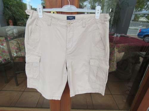 As new size 36/92.CU + CO men`s shorts in 100% beige cotton.Pockets sides,front and at back.