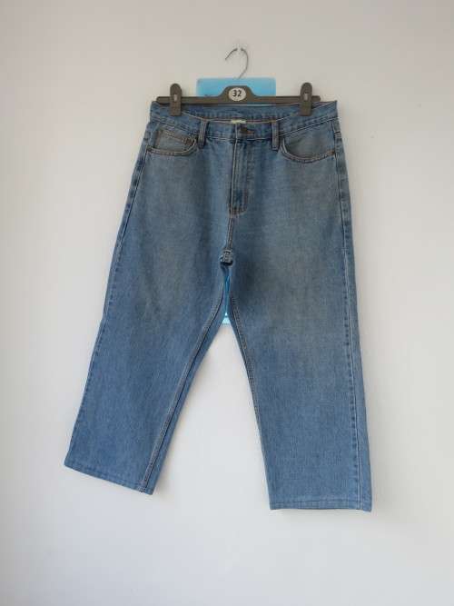 Men's denim jeans by 'OPEN TRAILS'.Size 34/10.In 100% cotton.Strong jeans for work in good cond.