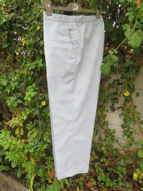 Men's light blue summer trousers with stripe design.Size 36 by 'GIORGIO'.Good condition.