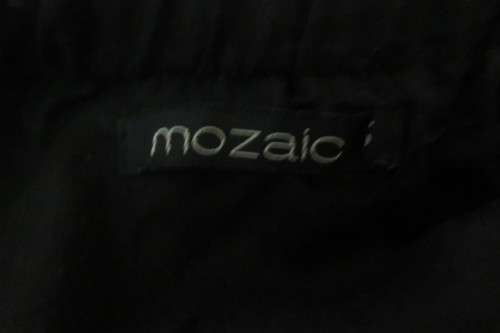 Ultra sexy black strapless dress with Frill on elasticated top. Size 34/10 by `Mozaic`.As new
