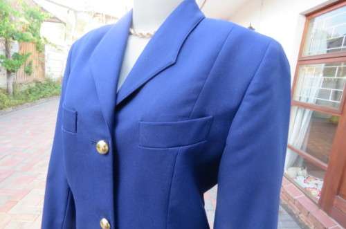 Smart royal blue tailored jacket, fully lined 'Regina' jacket size 34/10 by Maby Clothing.