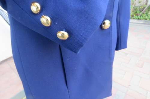 Smart royal blue tailored jacket, fully lined 'Regina' jacket size 34/10 by Maby Clothing.