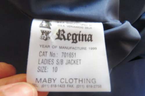 Smart royal blue tailored jacket, fully lined 'Regina' jacket size 34/10 by Maby Clothing.