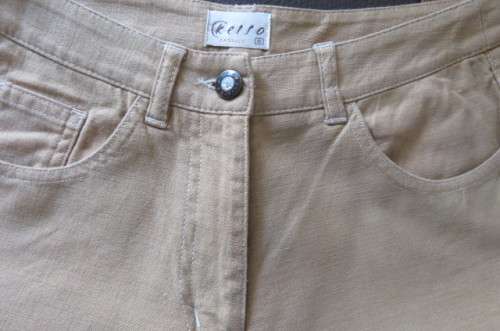 Casual caramel colour heavy stretch cotton pants size 32/8 by `Kelso`New condition.