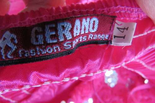 Glam dress in magenta pink for young girl of around 14 years old by 'Gerano' size 30/6.