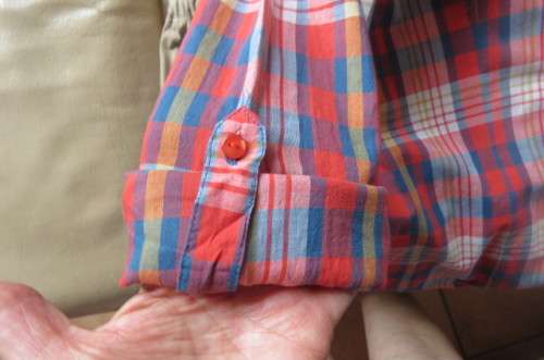 Casual long sleeve button down shirt by 'Love it' in size 42/18. V neckline and collar.