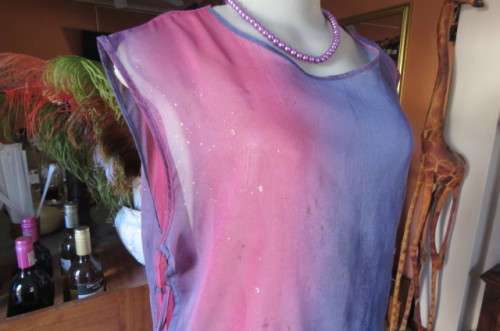 Smart ankle length sheer polyester loose Islamic wear pull over top by 'Toptique' size 38/14.