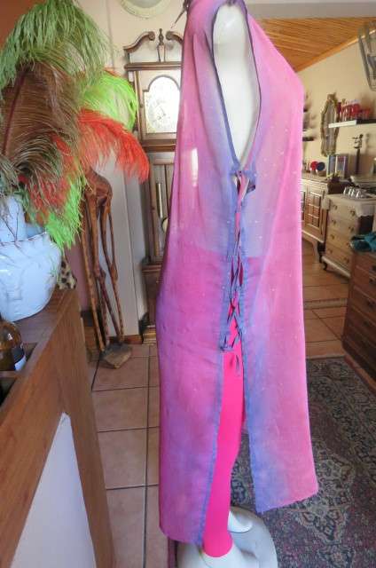 Smart ankle length sheer polyester loose Islamic wear pull over top by 'Toptique' size 38/14.