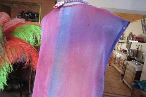 Smart ankle length sheer polyester loose Islamic wear pull over top by 'Toptique' size 38/14.