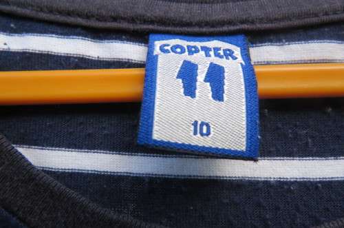 Set of 2 'Copter' T-shirts for 10 year old boy. One with short sleeve and other tank top.