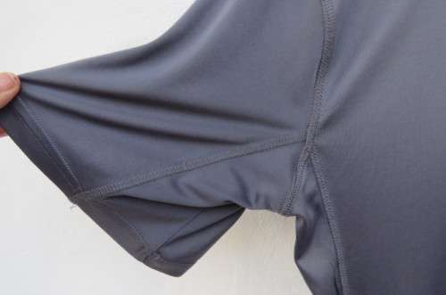 Men's grey 'K-Way' technical design short sleeve top with moisture manager size Medium.