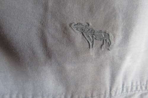 Blue classic fit Buffalo Creek Men's short sleeve shirt in size 2XL 100% cotton. Two front sleeves.