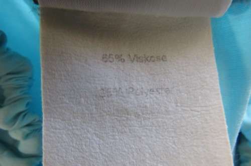 Comfy light blue pants in viscose and polyester blend by 'Bender Clothing' size 42 to 44.