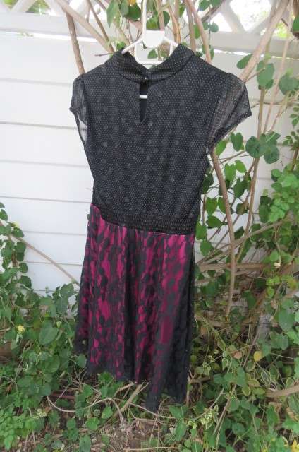 Smart little black with smart casual dress for 14 to 15 year old girl size 28/4. Capped sleeves.