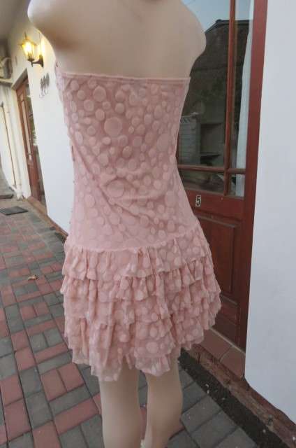 Nearly nude colour strapless mini dress size 36/12 by 'Inwear'. Stretch polyester inner.