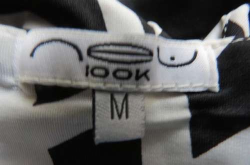 Smart  paneled monochrome maternity dress with geometric pattern.Size 34/10. As new.