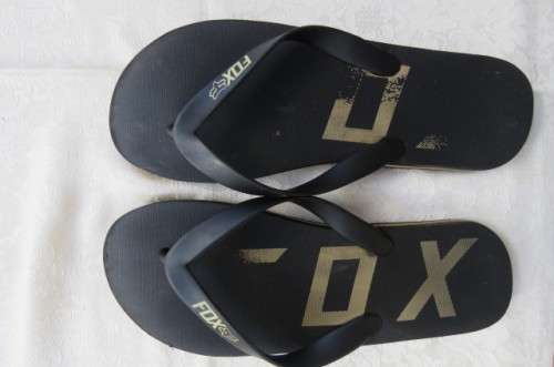 Pair of flip flop Men`s sandels by `Fox` in size 8. Used but good for everyday wear.