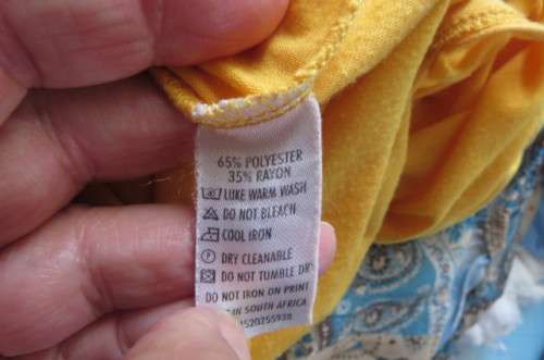 Seriously sexy long buttercup yellow top size 32/8. In polyester/rayon with some stretch.As new