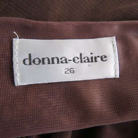 Smart slip over top in olive green and brown in size 50/26 by Donna-Claire. Sheer polyester fabric.