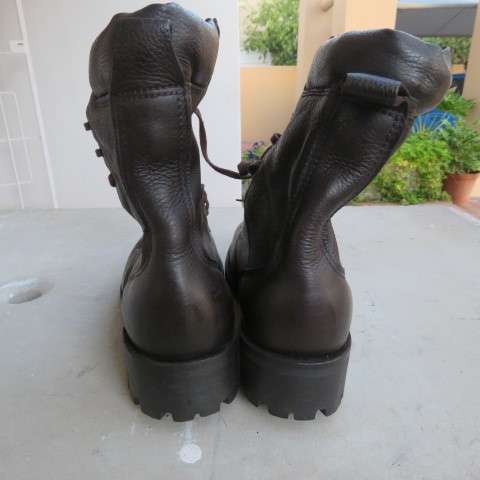 Pair of SADF genuine leather boots in size 5.5 by DWS issued in 2012. Soft uppers. New condition