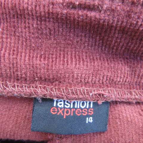 A must for winter! Hickory brown corderoy pants by FASHION EXPRESS in size 38/14