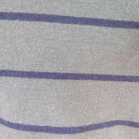Hunters Green Cotton Stretch Top with Black Stripes, Studded Shoulders, Size 34