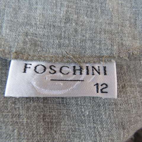 Stylish cover-up coat in olive green and white mottled patterned linen/polyester fabric.Size 36/12
