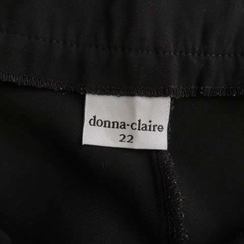 As new black straight legged pants in 100% polyester by DONNA-CLAIRE in size 46/22