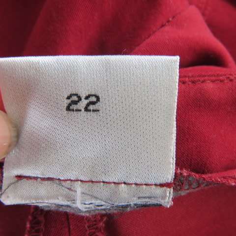 Fabulous maroon stretch polyester pants in size 46/22 by DONNA-CLAIRE.Back waist with elastic sides
