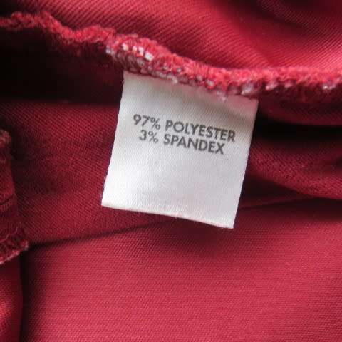 Fabulous maroon stretch polyester pants in size 46/22 by DONNA-CLAIRE.Back waist with elastic sides