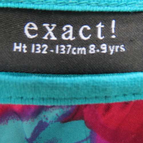 Amazing long top/short dress for age 8 to 9 year old by 'Exact'. Rounded seams. Slip-over style.