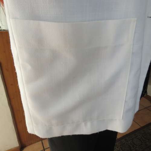 High quality BOND TAYLOR long sleeve white cotton/linen blend lined jacket size 42/18. New condition