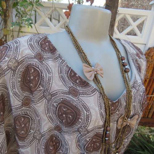 High quality GINGER MARY long polyester top with elasticated waist. Size 44/20. As new