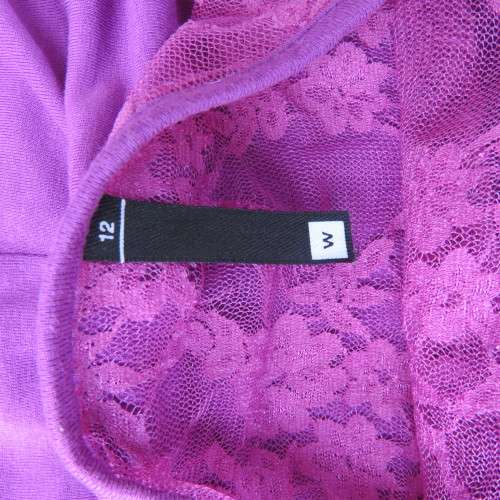 Seriously sexy sleeveless top in voilet 100% stretch viscose size 36/12 by 'WOOLWORTHS'.