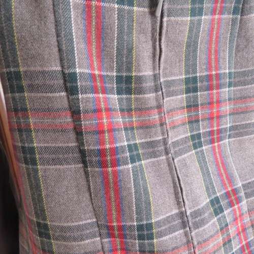 Tartan check tunic style pinafore top in grey, green and red size 34/10..As new.