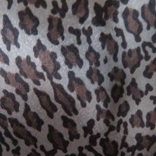 Animal print smart silky polyester long sleeve top in gold and brown colours. Size 40/16. As new.