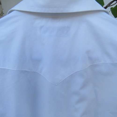 Men's formal tailored white shirt with hidden button down front size Medium. Chest 105 cm by CIGNAL