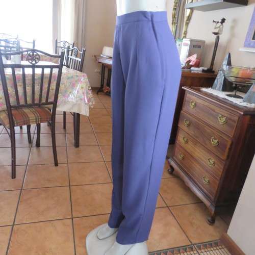 Fabulous high waist eggplant colour pants in size 34/10 by RITE DRESS. Zip at side. New condition.