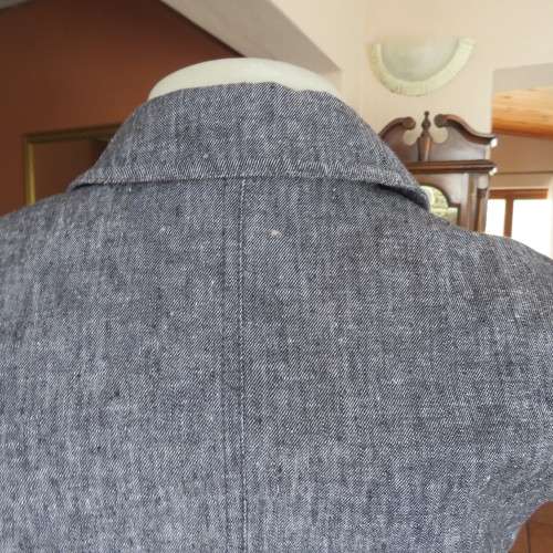 Cute mottled grey capped sleeve top. Size 30/6. By Identity. Cotton and linen blend. As new.
