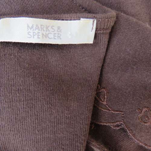 Stunning dark brown cover-up long sleeve top Size 38-14 By `Marks and Spencer` New condition