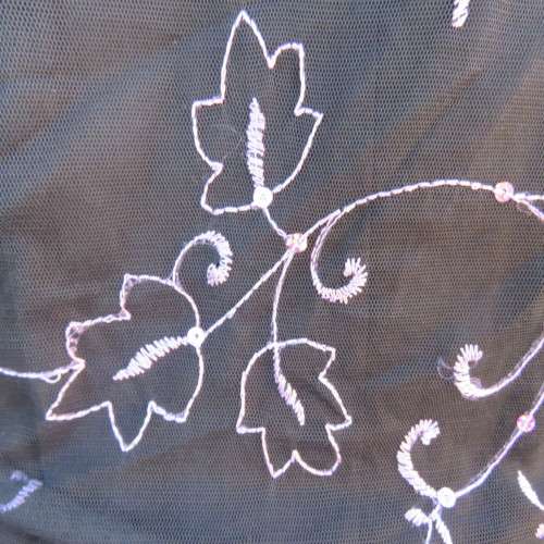 Glamorous black netting long sleeve bolero style cover-up by `St. Bernard` Size 38/14. New condition