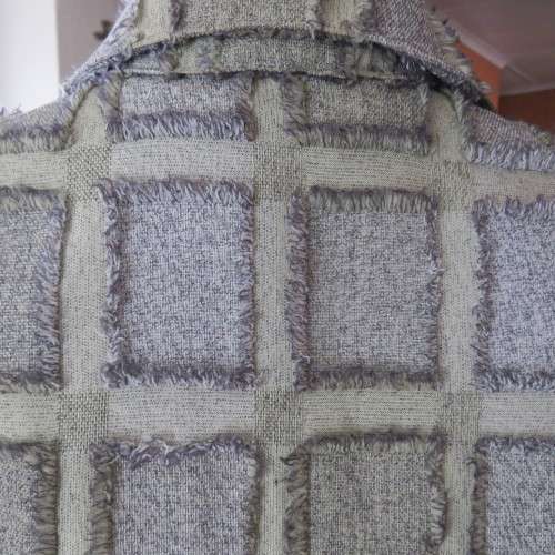 Exceptional boutique made jacket in polycotton fabric with unique detail. Size 44/20. New condition.