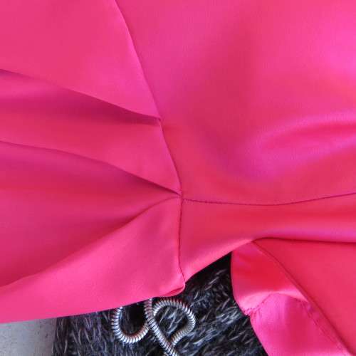 Soft and silky smart magenta pink short sleeve top. By `Donna-Claire. Size 52/28. New condition.