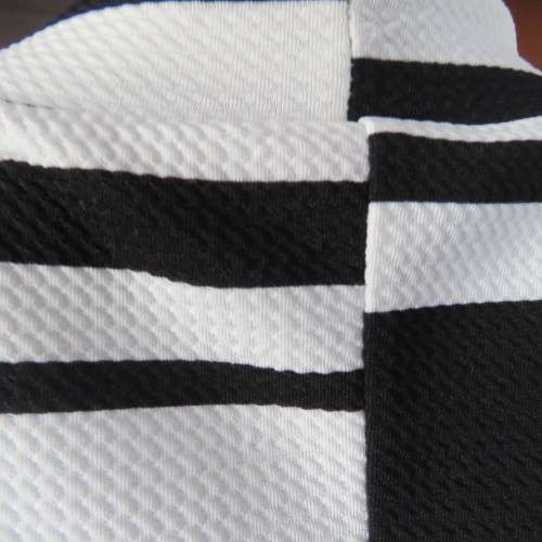 Maxi sleeveless dress in black and white horizintal stripes.Size 42/18 By URBAN COLLEGE
